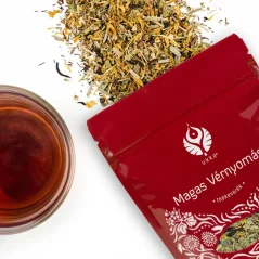 Čajová zmes na vysoký krvný tlak UKKO s bylinkami a šálkou hotového čaju