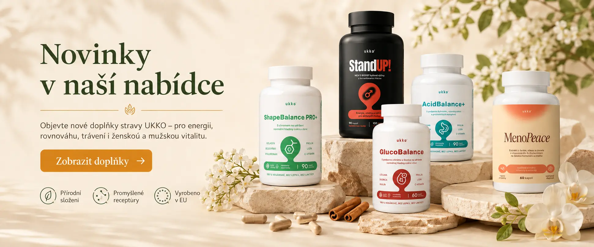 Novinky v nabídce UKKO – doplňky stravy pro energii a vitalitu
