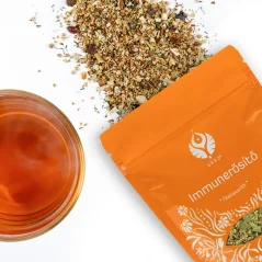 Čajová zmes na podporu imunity UKKO s bylinkami a šálkou hotového čaju