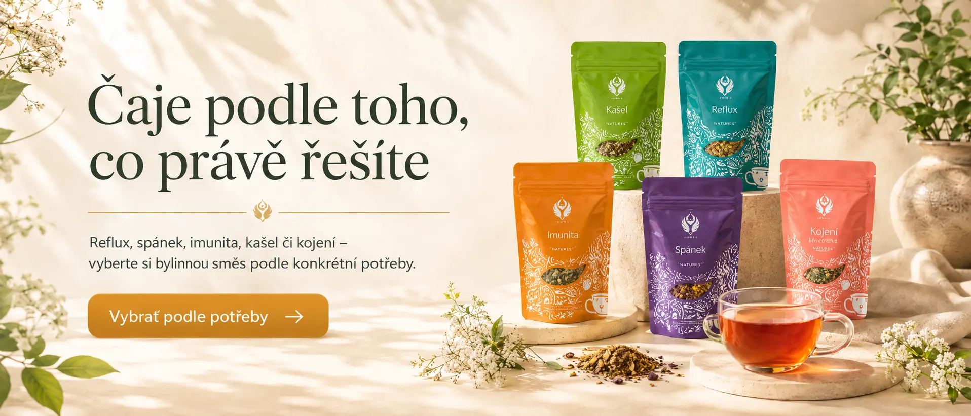 UKKO čajové směsi dle konkrétní potřeby